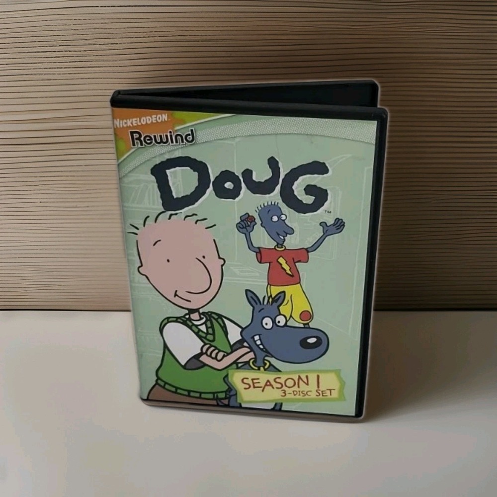 Doug - Season 1 (2008, 3 DVD Set) Nickelodeon Rewind 90's Nicktoon Animated Show